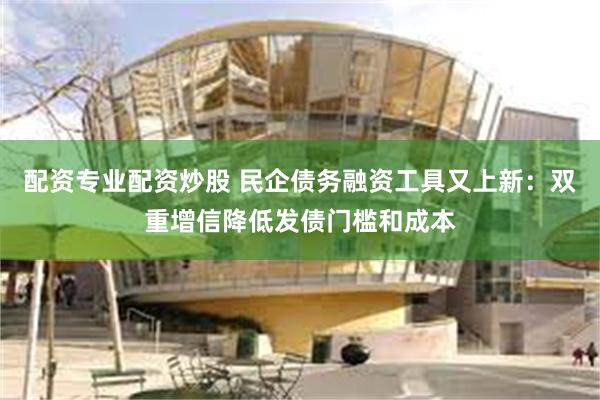 配资专业配资炒股 民企债务融资工具又上新：双重增信降低发债门槛和成本