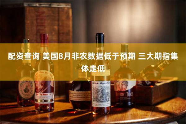 配资查询 美国8月非农数据低于预期 三大期指集体走低