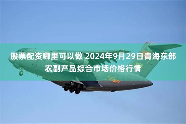 股票配资哪里可以做 2024年9月29日青海东部农副产品综合市场价格行情