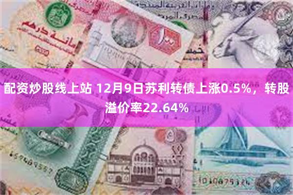 配资炒股线上站 12月9日苏利转债上涨0.5%，转股溢价率22.64%