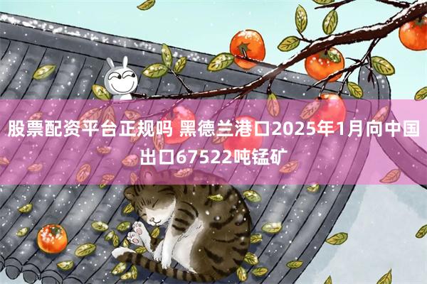 股票配资平台正规吗 黑德兰港口2025年1月向中国出口67522吨锰矿