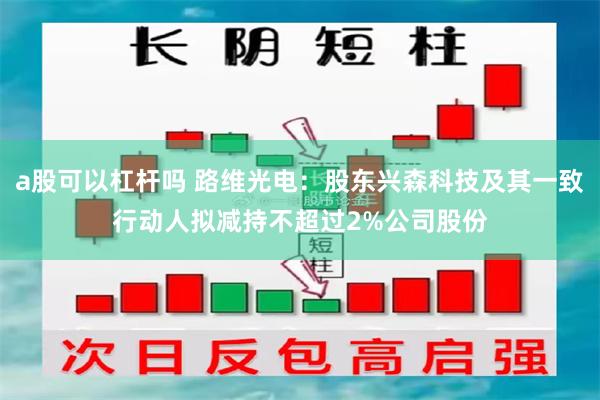 a股可以杠杆吗 路维光电：股东兴森科技及其一致行动人拟减持不超过2%公司股份